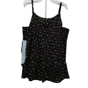 Art Class Girls' 2pc Black Rainbow Hearts Print Pajamas Set Size XL (14)